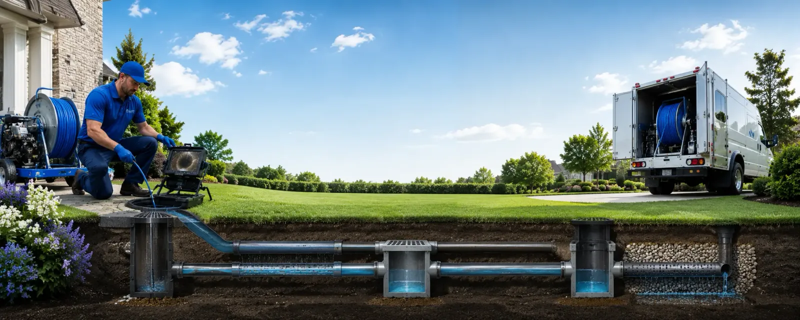 Outdoor drain cleaning information for Linn, MO